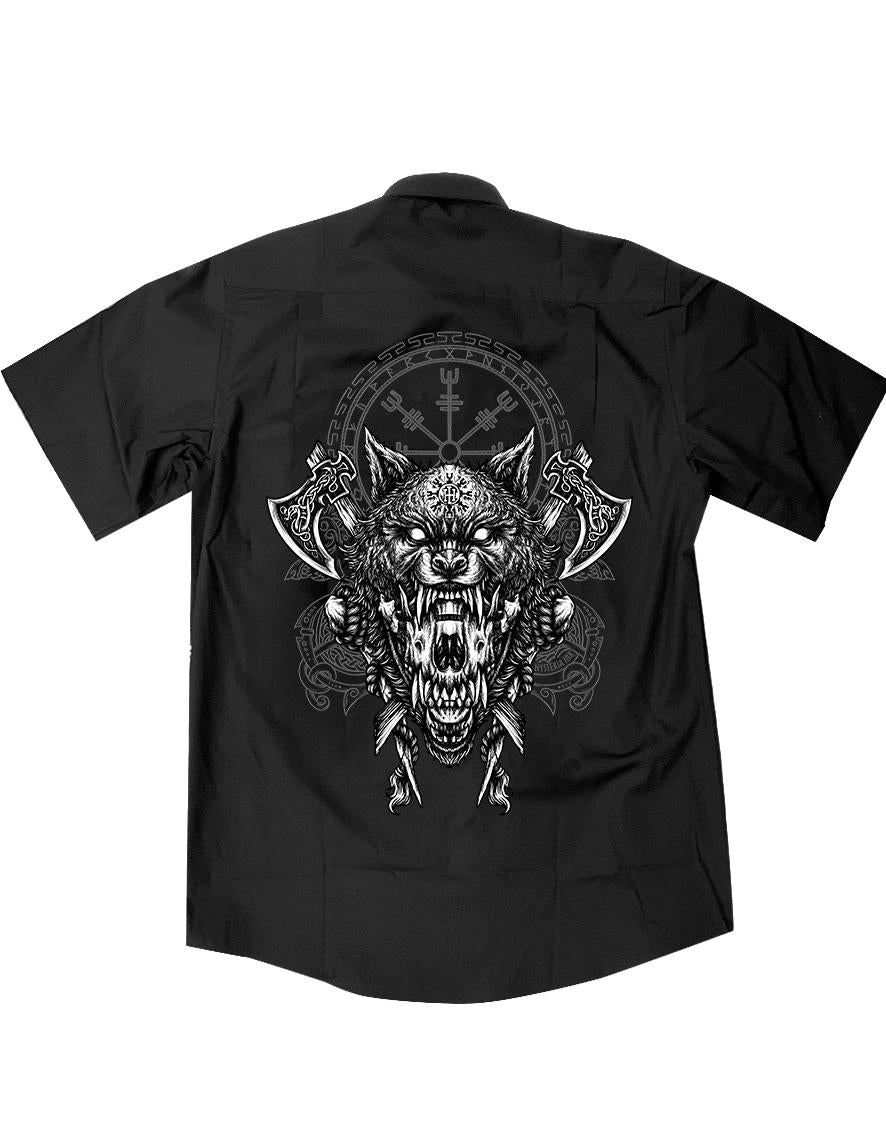 Chemise homme Hysteria Ink Wolf Axes