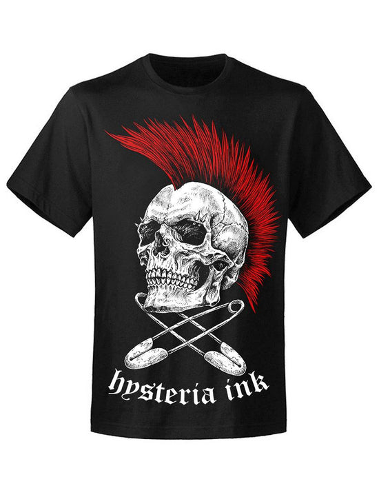 T-shirt unisexe Hysteria Ink Punk Not Dead Ink RED