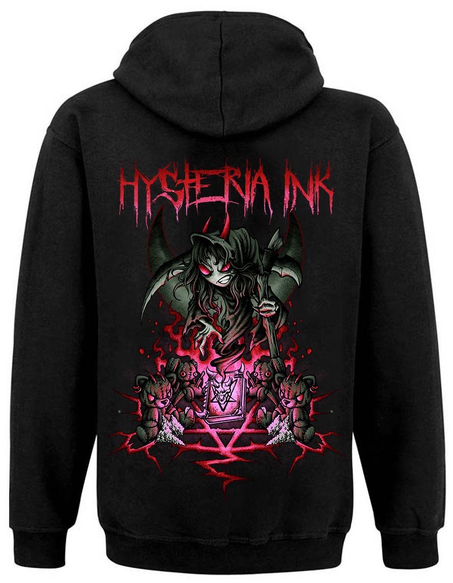 Sweat zip unisexe Hysteria Ink Miss Ink Death Ink Red