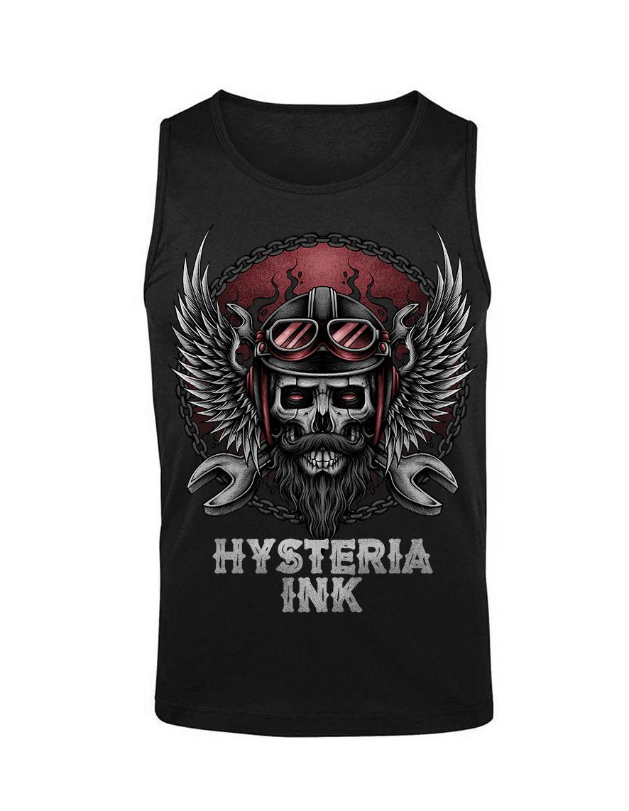 Debardeur homme Hysteria Ink Skull Biker 1