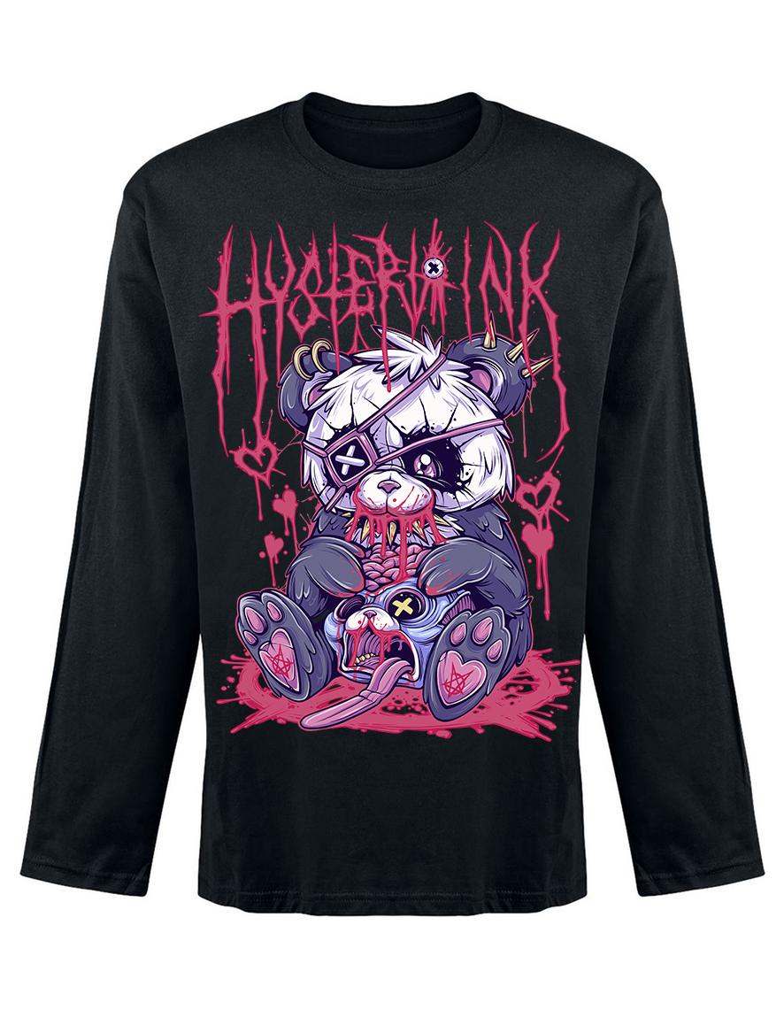 T-shirt unisexe manches longues Hysteria Ink Panda666