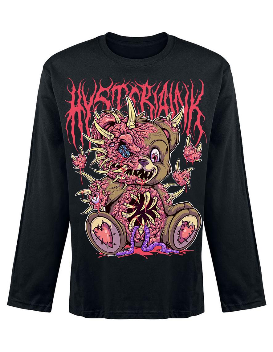 T-shirt unisexe manches longues Hysteria Ink Zombear Ink