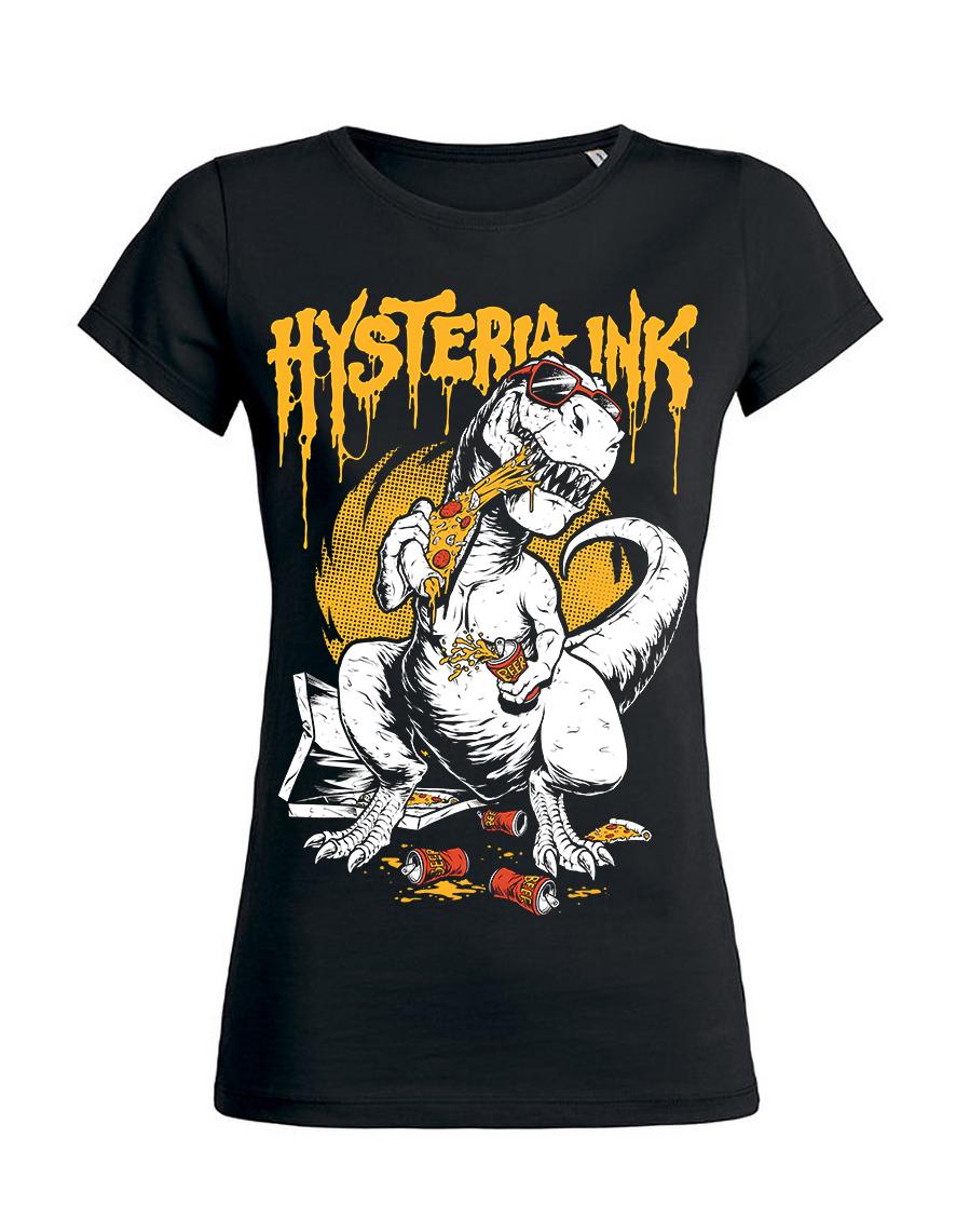 T-shirt femme Hysteria Ink Pizza Dino