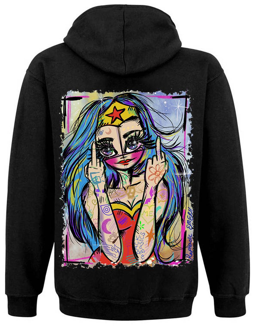 Sweat zip unisexe Hysteria Ink X Raphaelle Emery WW FCK