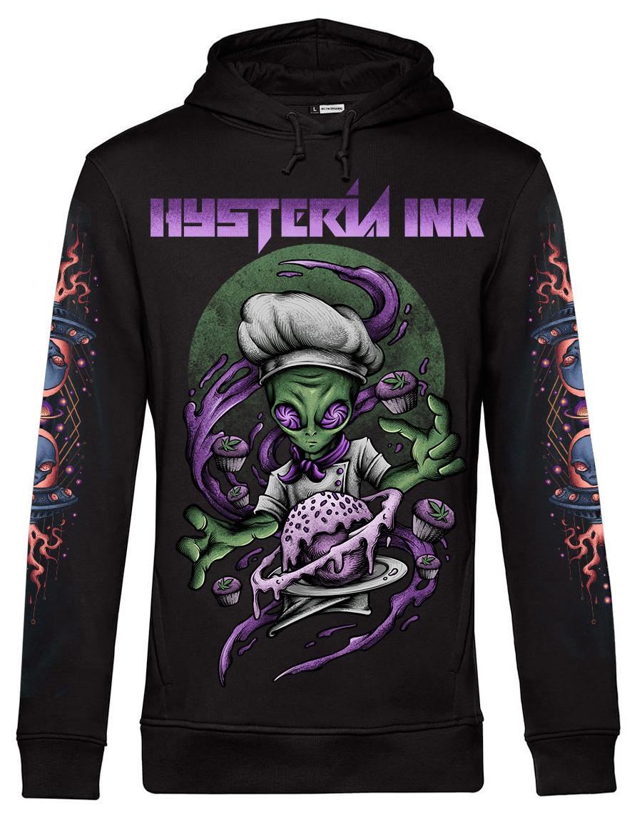 Sweat unisexe Sider Hysteria Ink ALien Space Cake