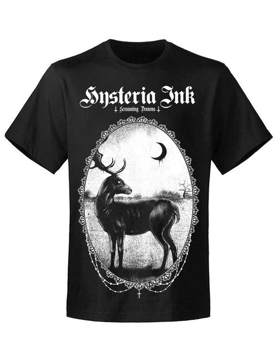 T-shirt unisexe Hysteria Ink Black Stag