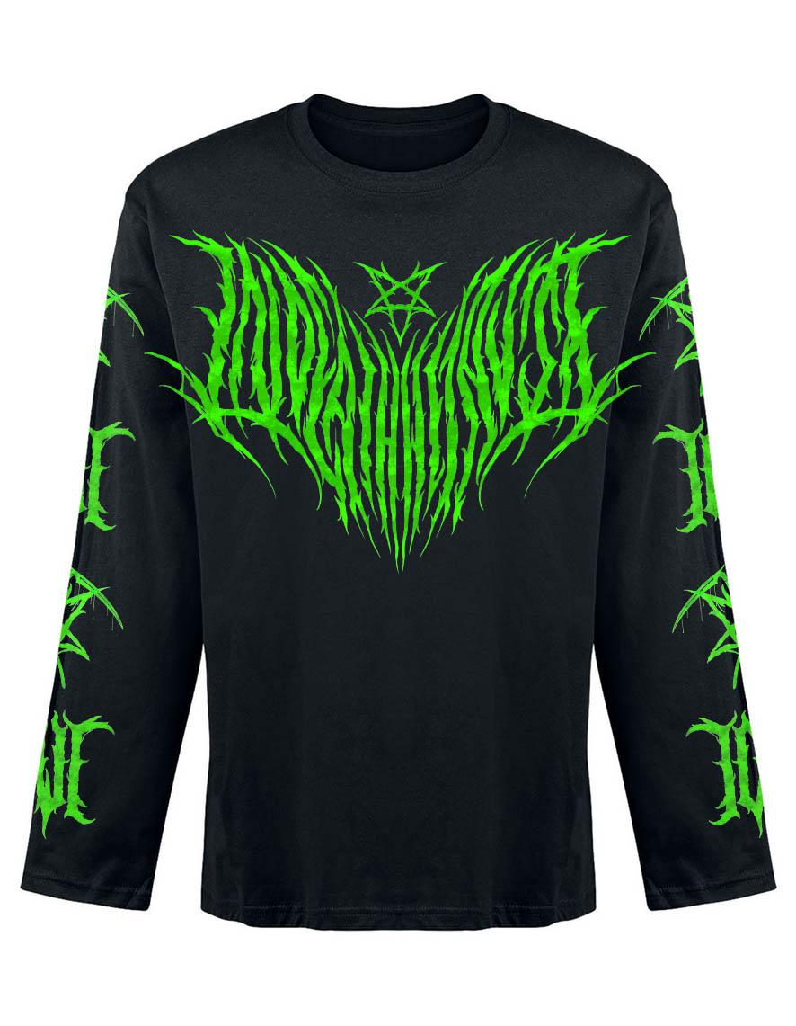 T-shirt unisexe manches longues InDeathWeTrust VERT