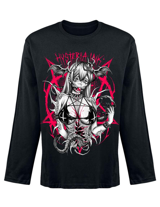 T-shirt unisexe manches longues Hysteria Ink Manga Demon