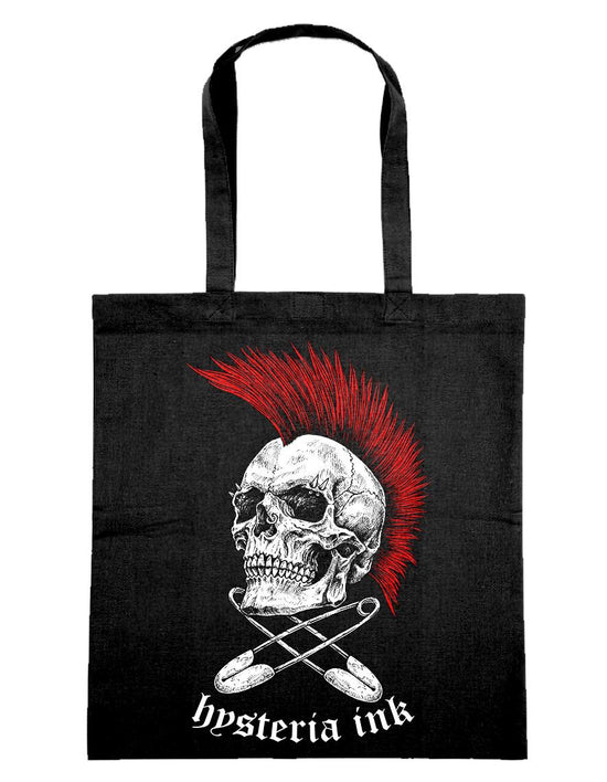 tote bag Hysteria Ink Punk Not Dead Ink RED