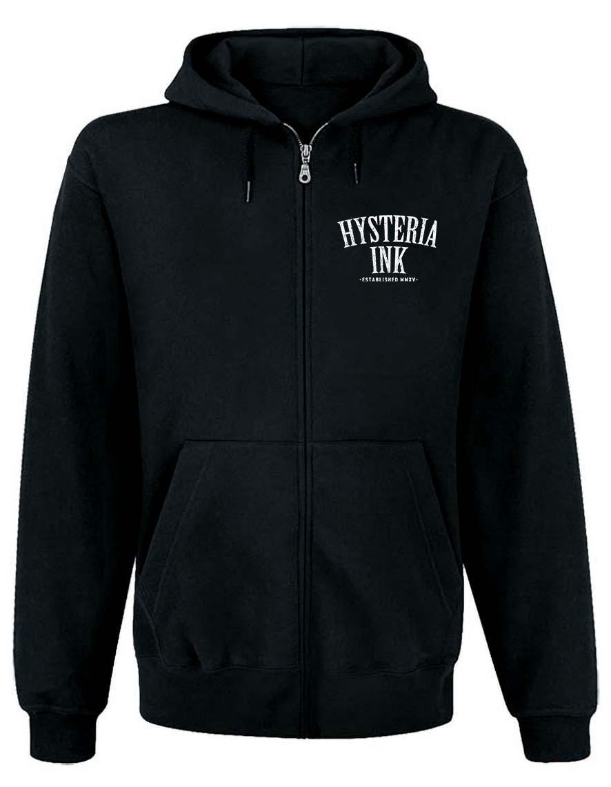 Sweat zip unisexe Hysteria Ink Punk Not Dead Ink RED