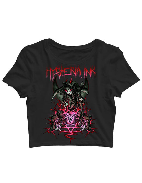 Crop Top Hysteria InkMiss Ink Death Ink red