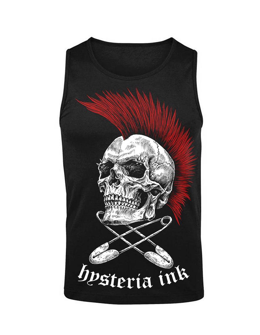 Debardeur homme Hysteria Ink Punk Not Dead Ink RED
