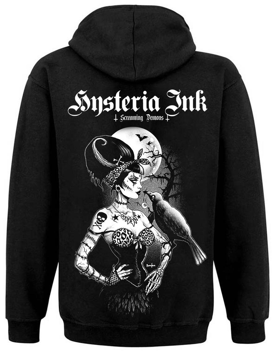 Sweat Zip Unisexe Hysteria Ink Screaming Demons Raven