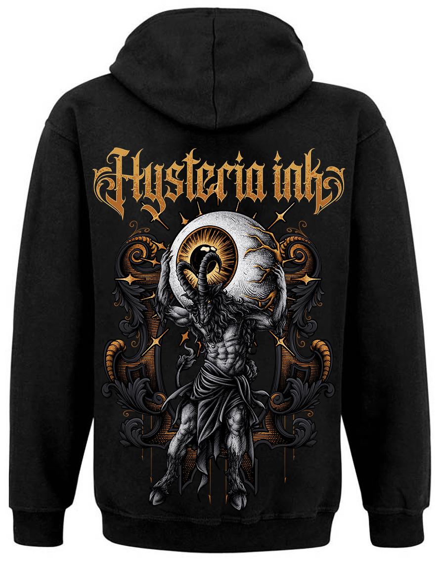 Sweat zip unisexe Hysteria Ink Goat Atlas ink