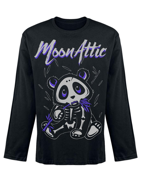 T-shirt unisexe manches longues Moon Attic Skelly Panda Attic