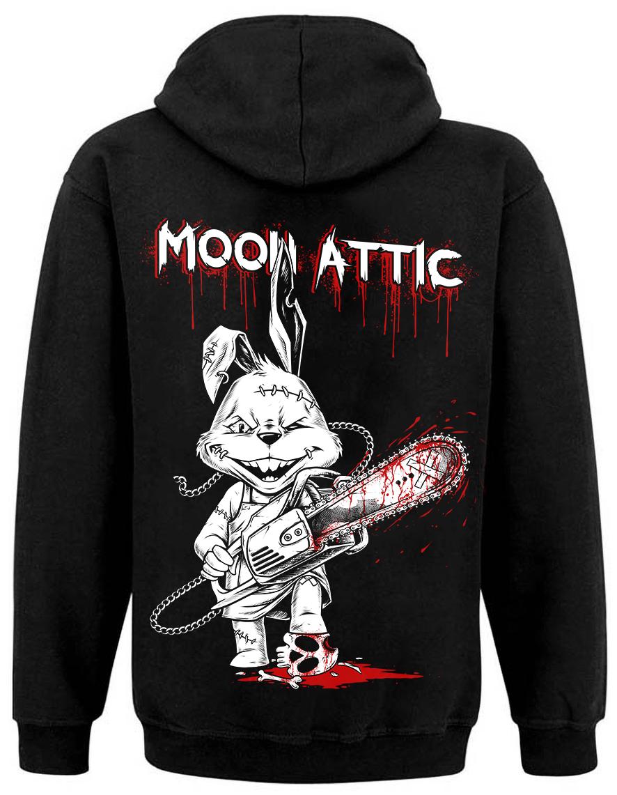 sweat zip unisexe Moon Attic Rabbit Killer
