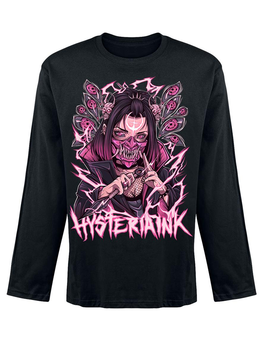 T-shirt unisexe manches longues Hysteria Ink Maya Oni Ink
