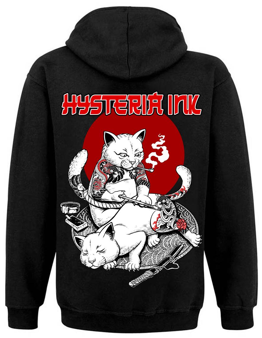 sweat zip unisexe Hysteria Ink Cats Tattoo