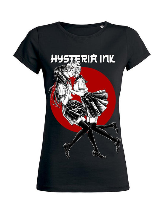 T-shirt femme Hysteria Ink Manga Kiss