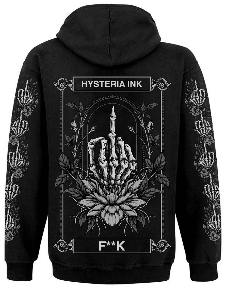 Sweat zip unisexe Hysteria Ink F**k Sign Ink