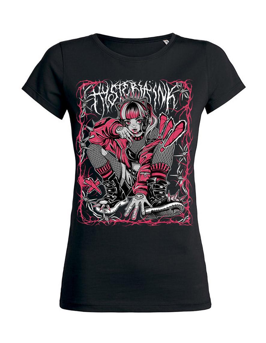 T-shirt femme Hysteria Ink Spiky Girl