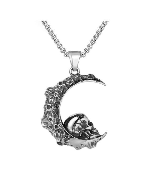 Pendentif Moon Attic Moon Skull P0488