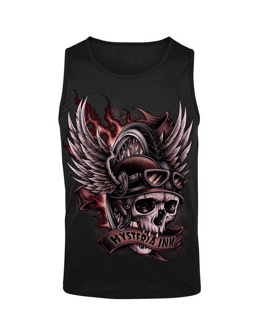 Debardeur homme Hysteria Ink Skull Biker 2