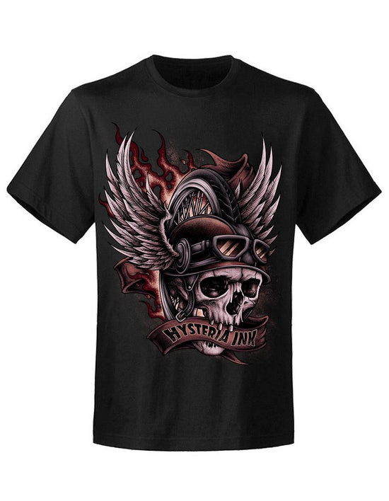 T-shirt unisexe Hysteria Ink Skull Biker 2