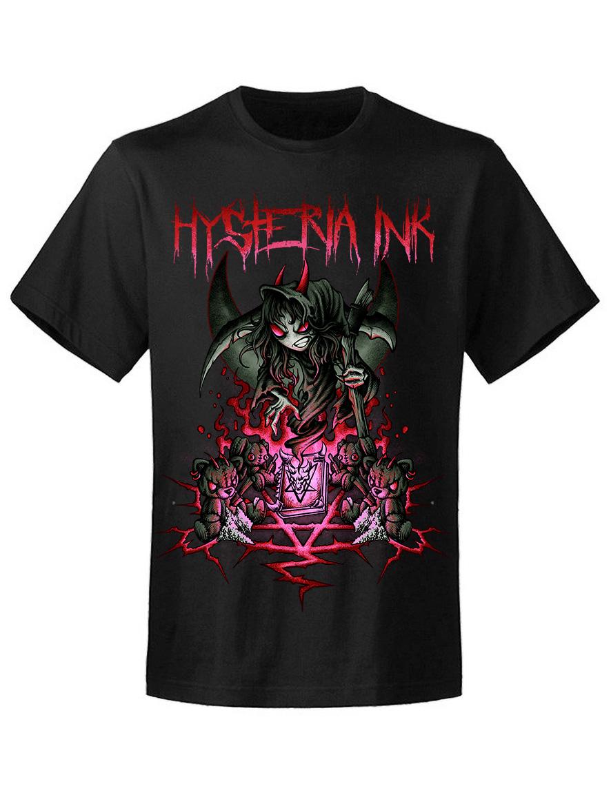 T-shirt unisexe Hysteria Ink Miss Ink Death Ink red