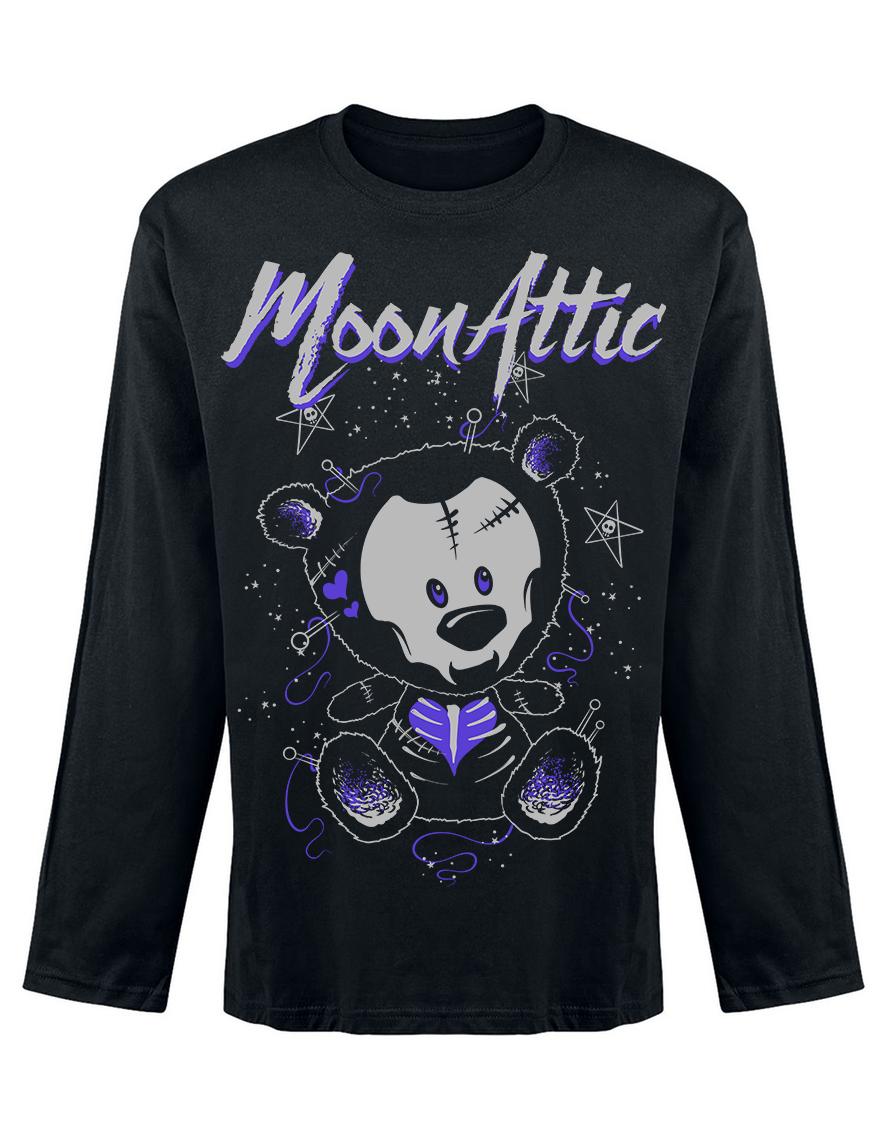T-shirt unisexe manches longues Moon Attic Skelly Bear Attic