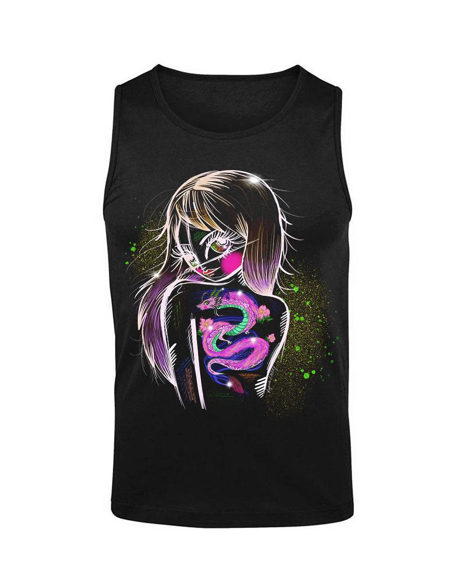 Debardeur homme Hysteria Ink La Fille Au Dragon