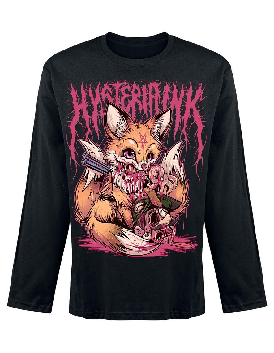 T-shirt unisexe manches longues Hysteria Ink Fox666