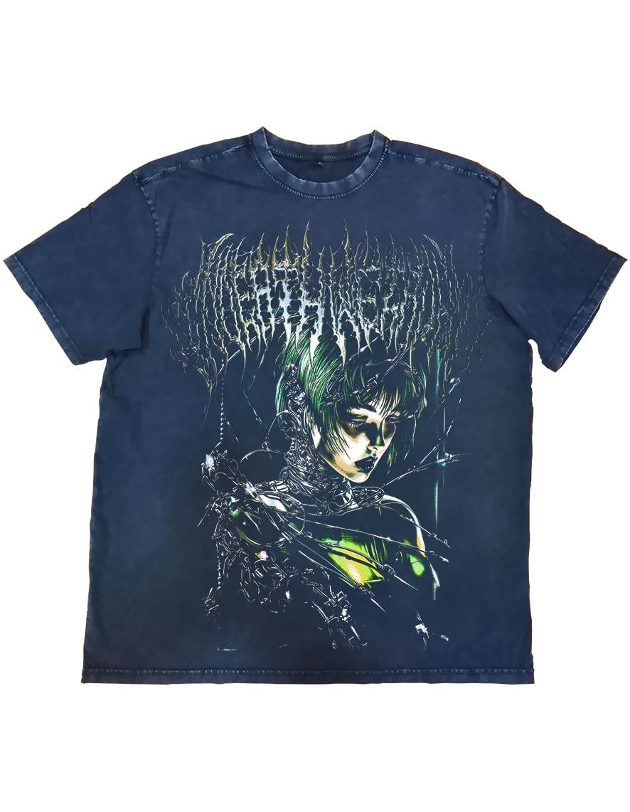 T-shirt Oversize Unisexe Anthracite InDeathWeTrust Neon Gen