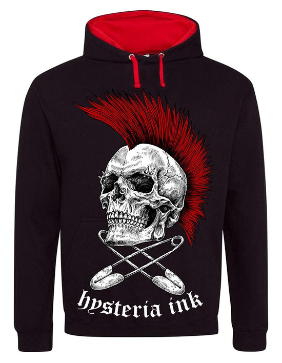 Sweat Capuche FH002 Hysteria Ink Hysteria Ink Punk Not Dead Ink RED