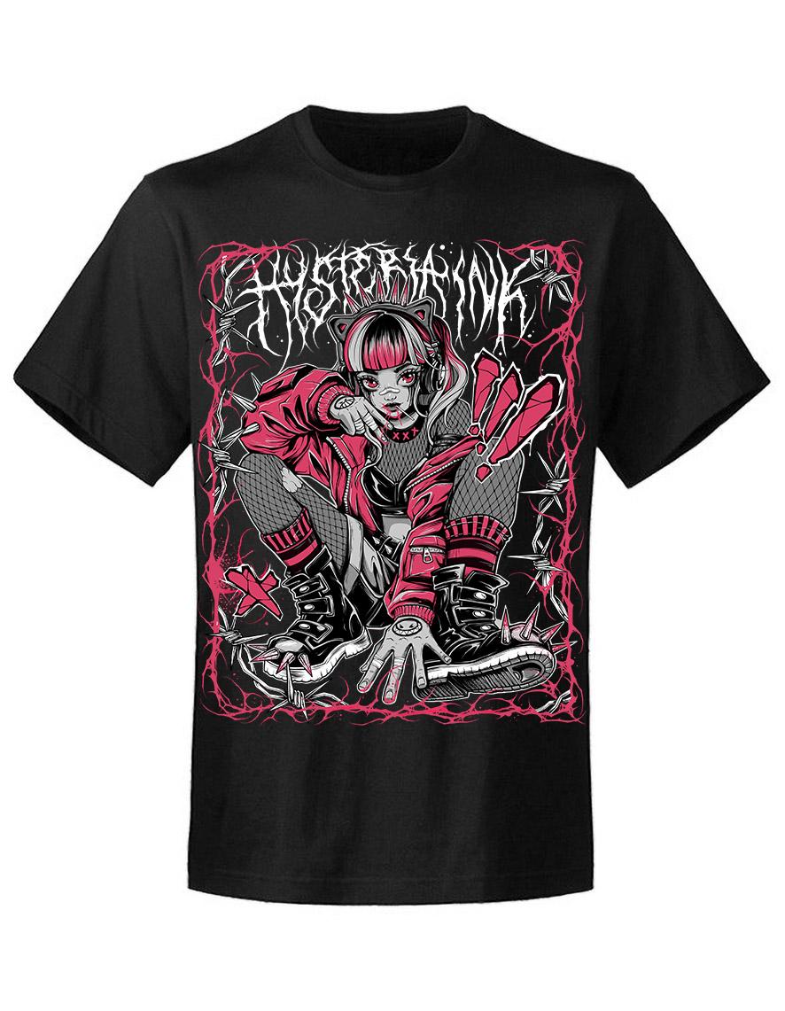 T-shirt unisexe Hysteria Ink Spiky Girl
