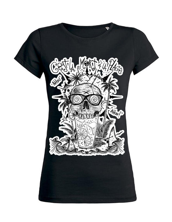 T-shirt femme Wants Hysteria Ink Blitz'Art C'est la Mort à la Plage