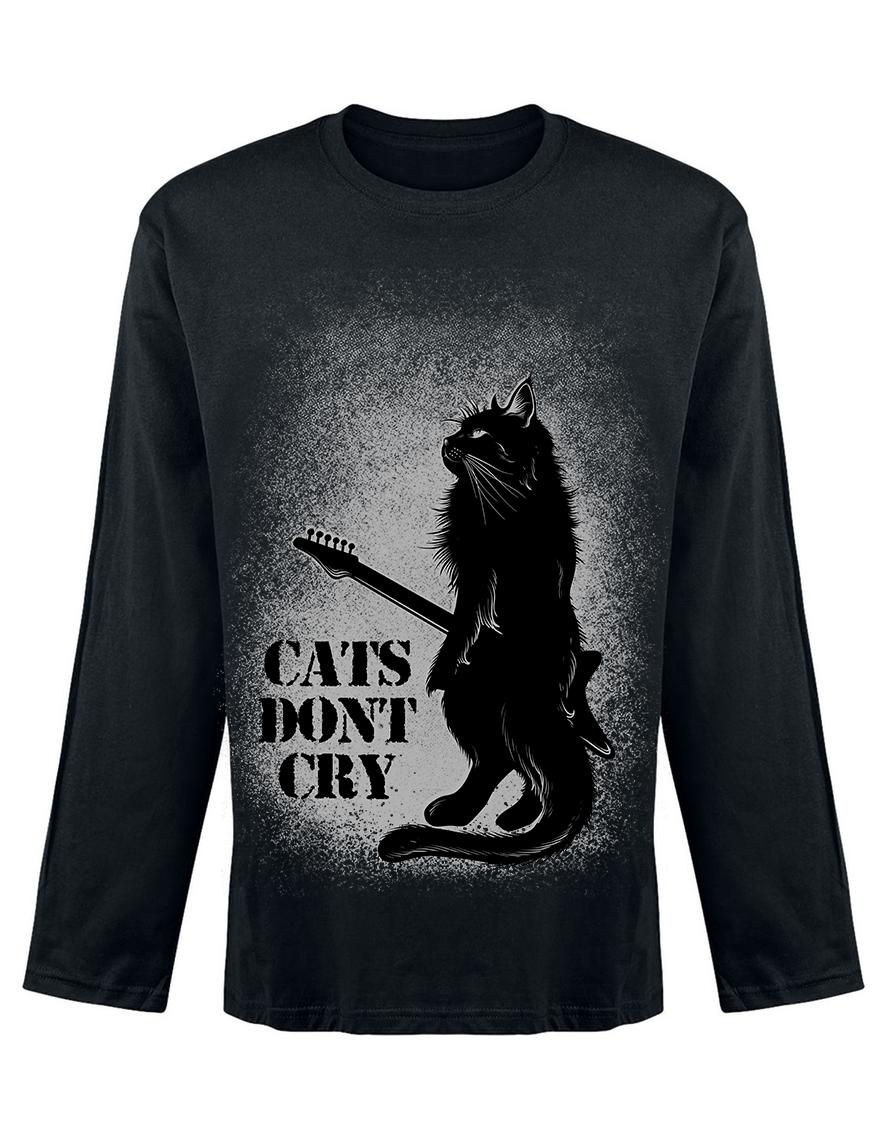 T-shirt unisexe manches longues Hysteria Ink Cats dont cry