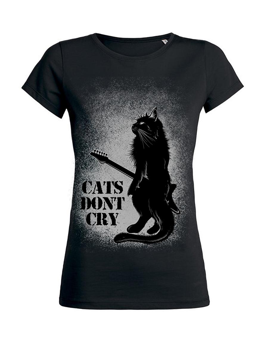 T-shirt femme Hysteria Ink Cats dont cry