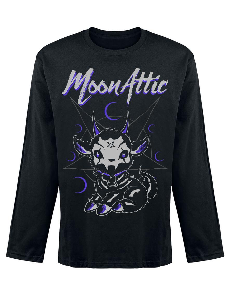 T-shirt unisexe manches longues Moon Attic Skelly Goat Attic