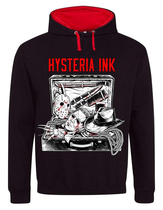 Sweat Capuche FH002 Hysteria Ink Hysteria Ink Valise Horror Ink