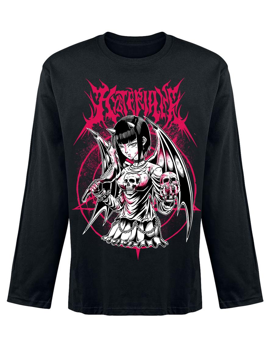 T-shirt unisexe manches longues Hysteria Ink Manga devil
