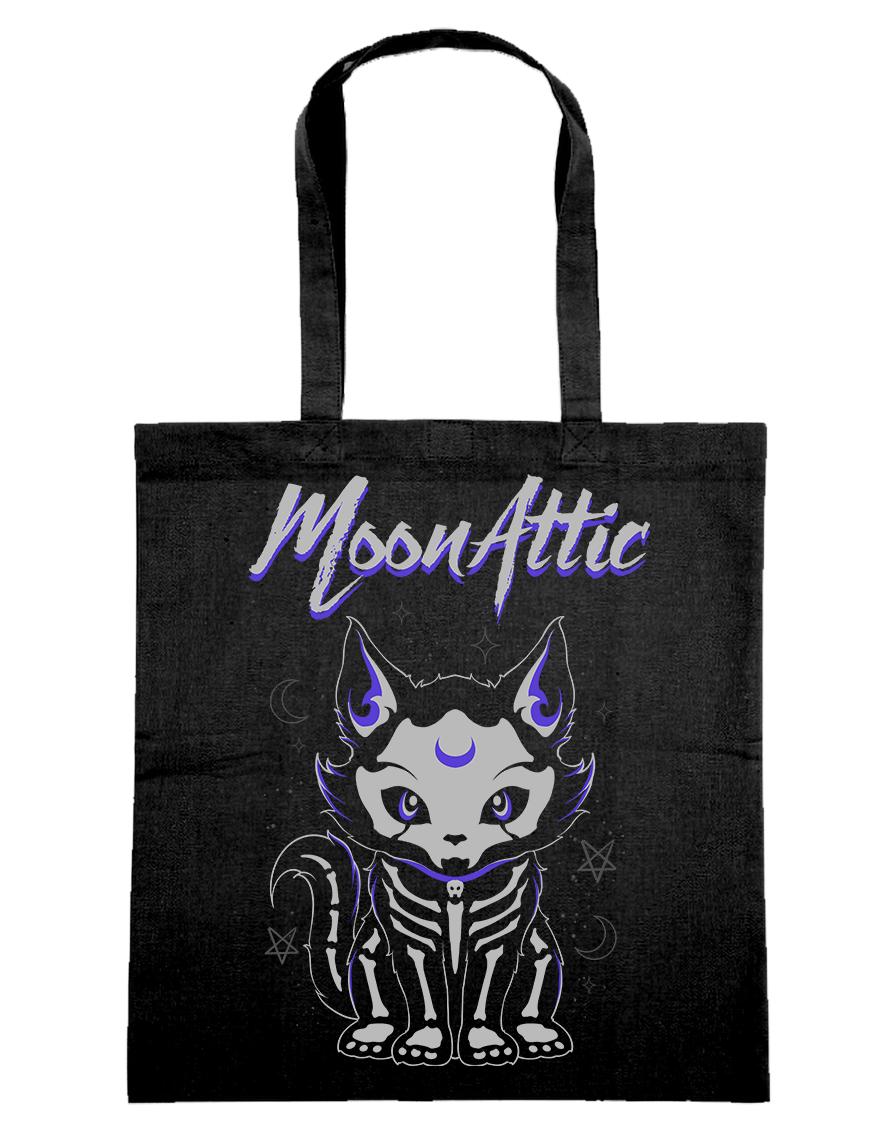 Tote bag Moon Attic Skelly Cat Attic