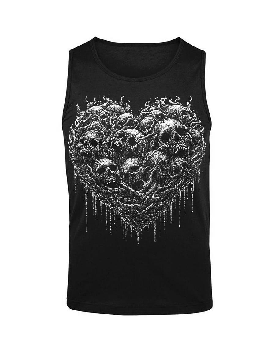 Debardeur Homme Hysteria Ink Heart Of Skulls