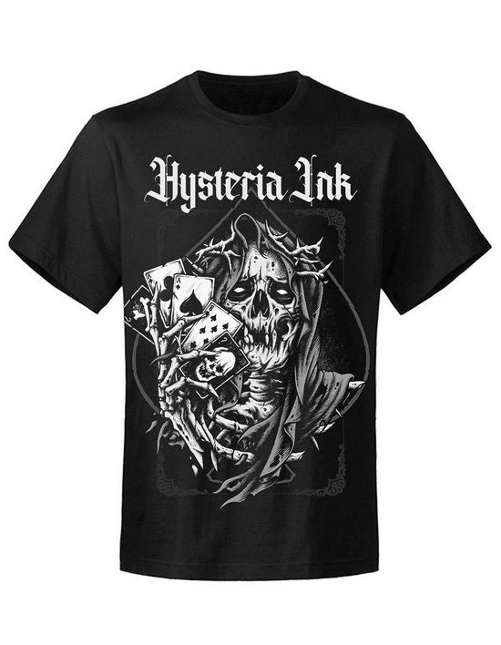 T-shirt unisexe Hysteria Ink The 4 Cards of Death Ink