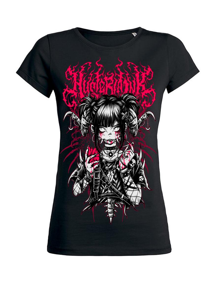 T-shirt femme Hysteria Ink Manga Goth