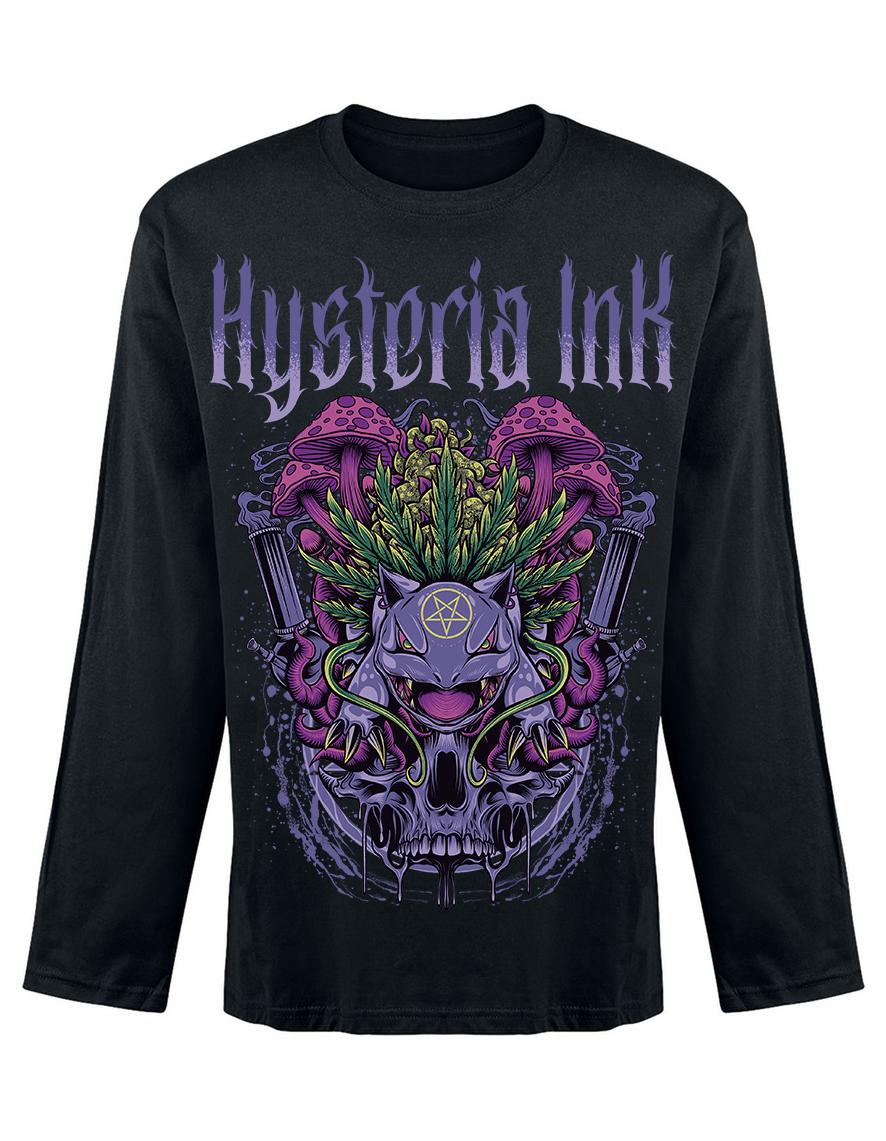 T-shirt unisexe manches longues Hysteria Ink Mushdead Ink