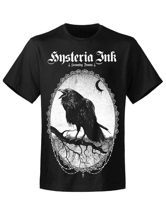 T-shirt unisexe Hysteria Ink Black crow