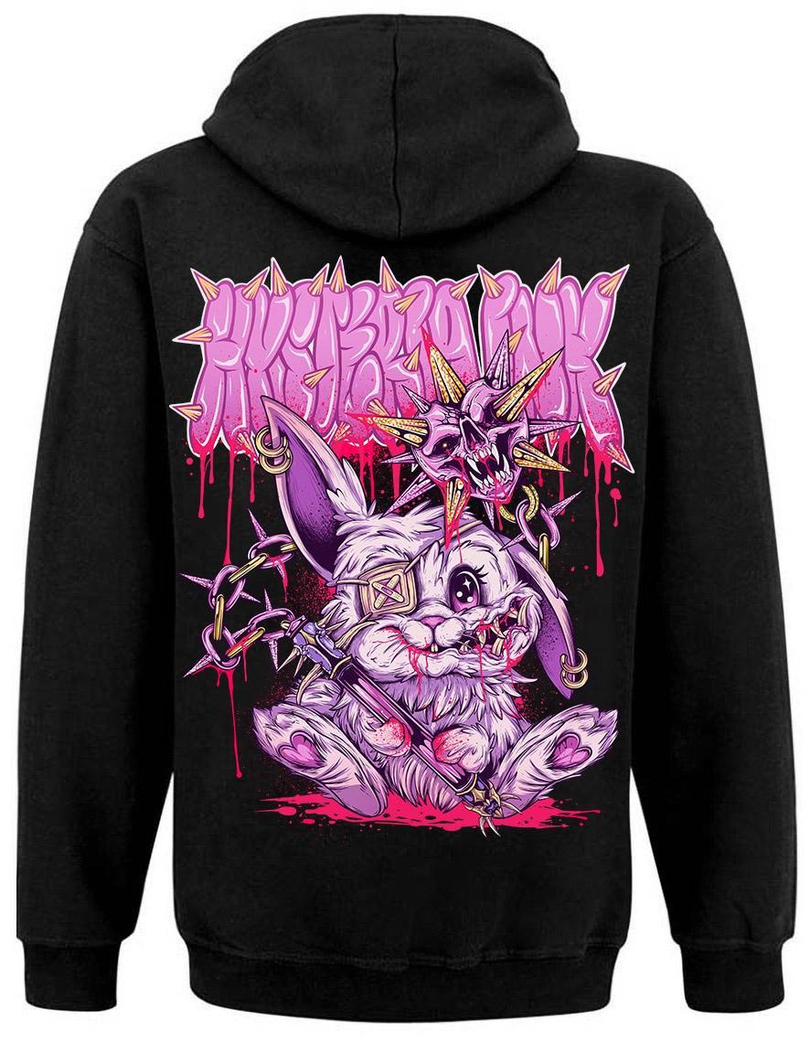 Sweat zip unisexe Hysteria Ink Rabbit 666 Ink