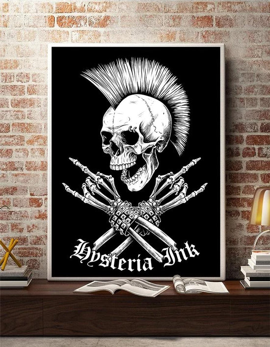 Poster Hysteria Ink Metal Skull