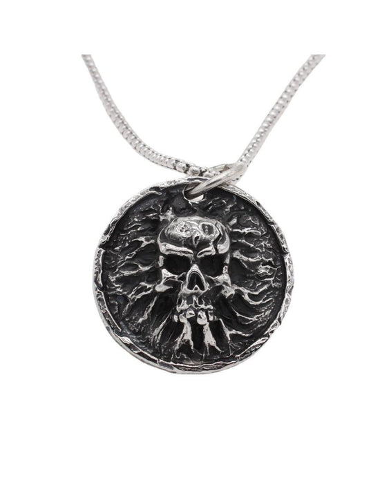 Pendentif Moon Attic Melting Skull P0913